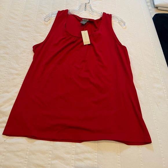 NWT Ann Taylor Red Sleeveless Top - Picture 4 of 6